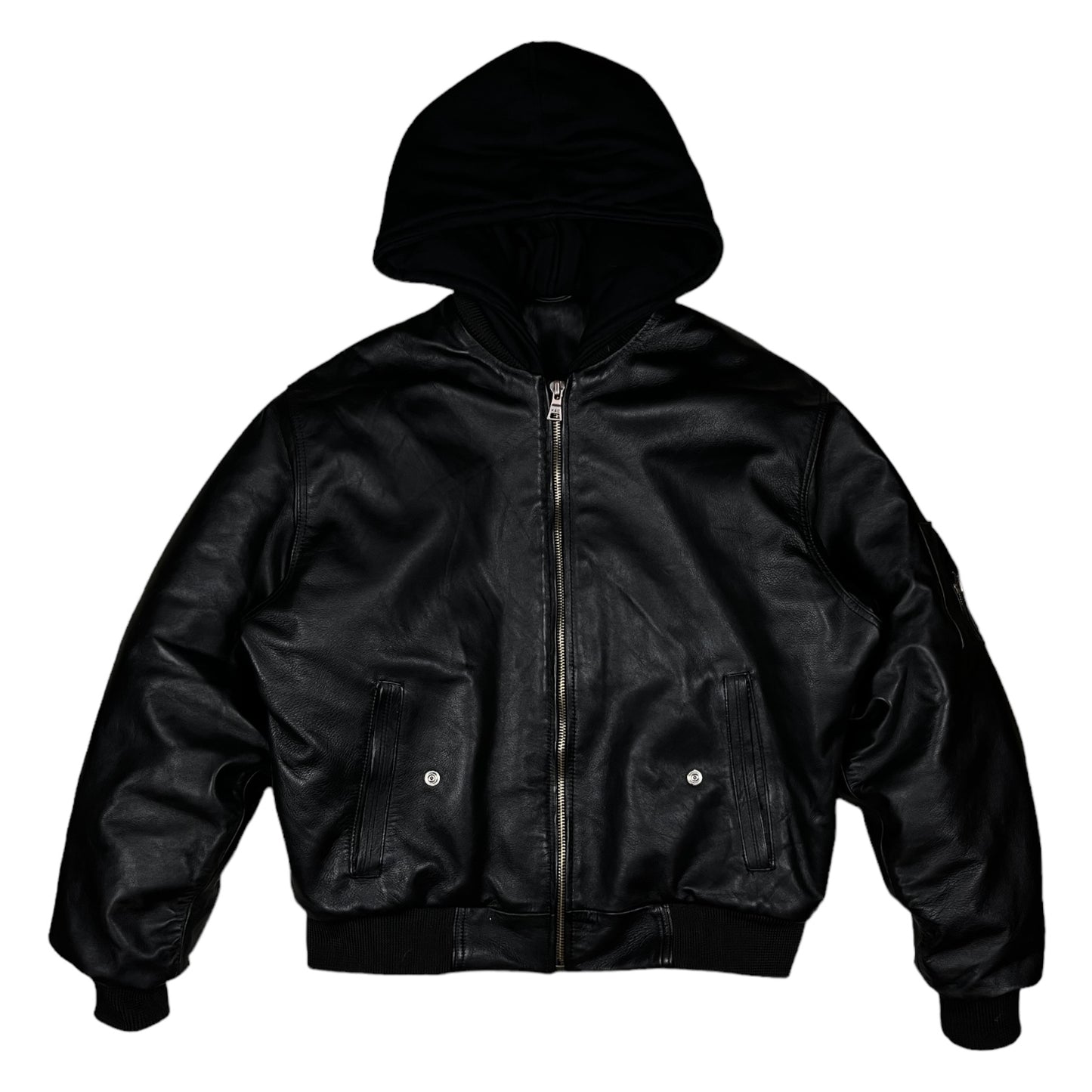 security leather bomber